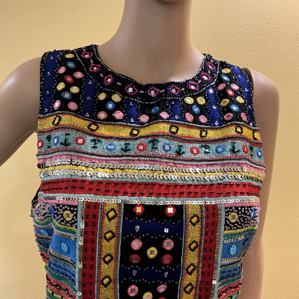 Alice and Olivia Dress NWT Embellished Beaded Embroidered Size 6 - Picture 2 of 13